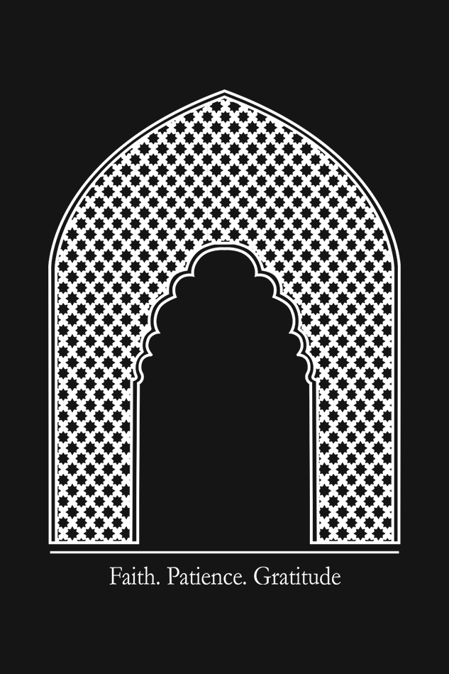 Arc of Faith, Patience, Gratitude - Classic Oversized Cotton T-Shirt