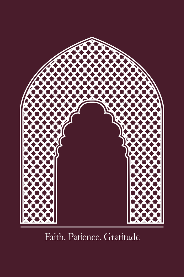 Arc of Faith, Patience, Gratitude - Classic Oversized Cotton T-Shirt