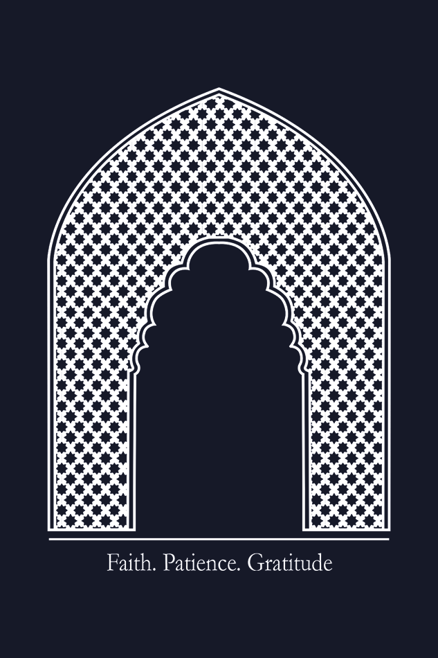 Arc of Faith, Patience, Gratitude - Classic Oversized Cotton T-Shirt