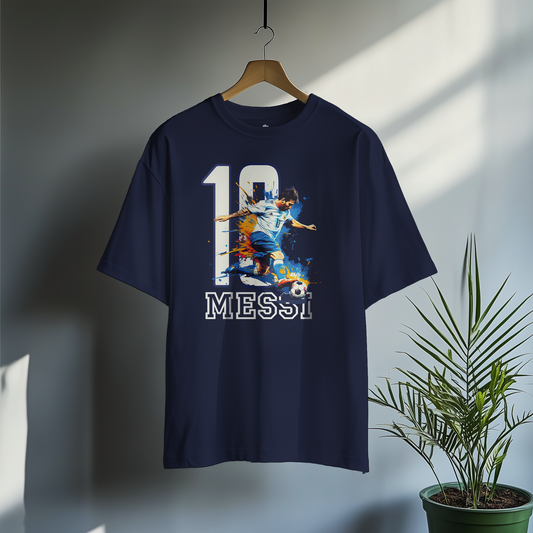 Messi 10 - Classic Oversized Cotton T-Shirt