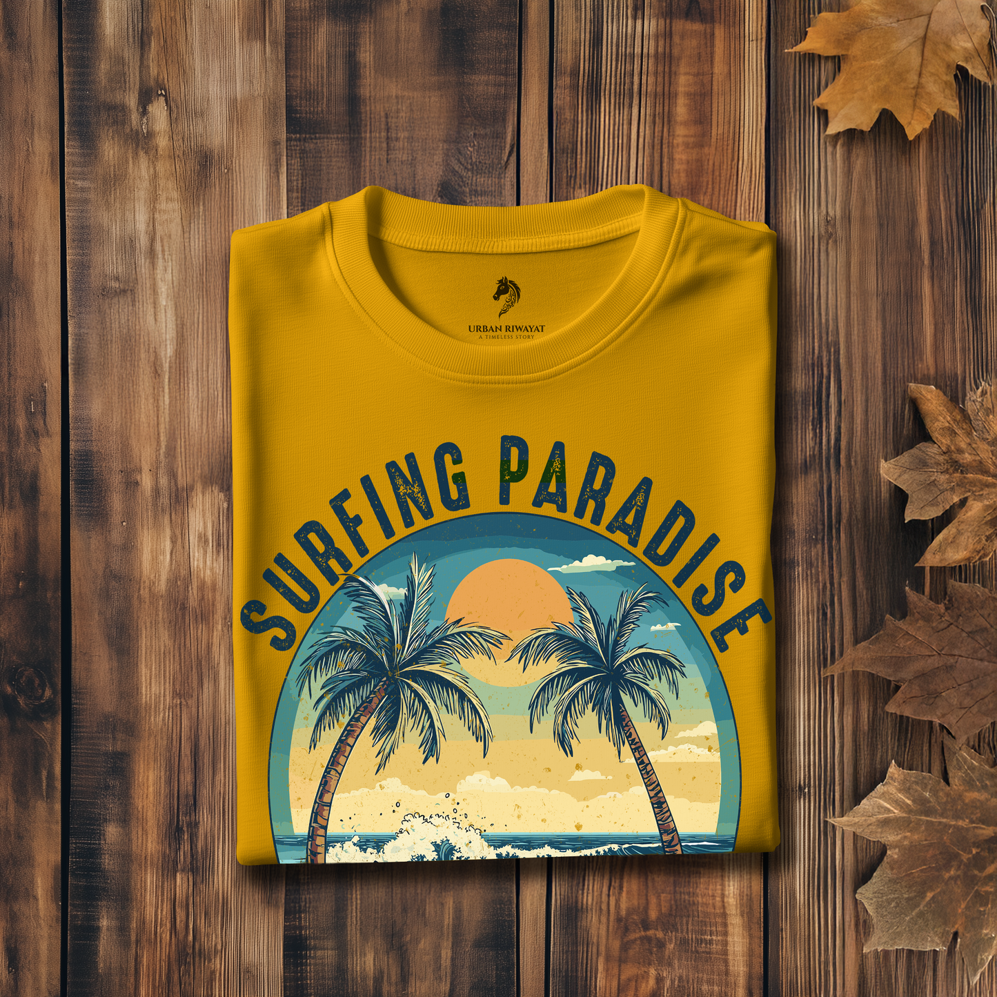 Surfing Paradise - Classic Cotton T-shirt