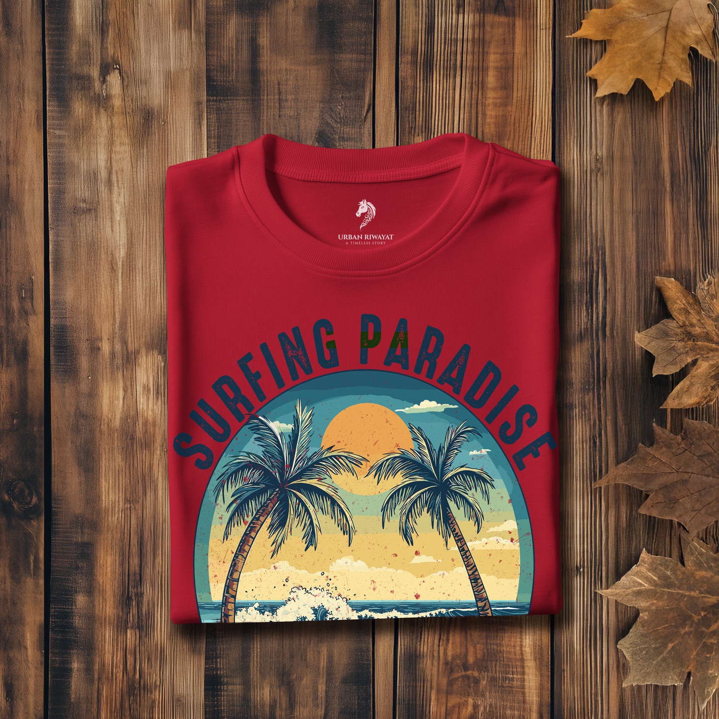 Surfing Paradise - Classic Cotton T-shirt