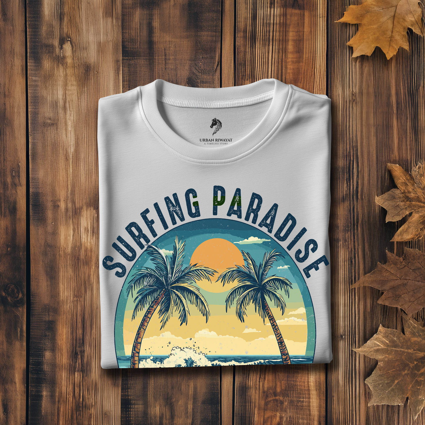 Surfing Paradise - Classic Cotton T-shirt
