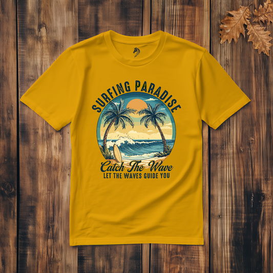 Surfing Paradise - Classic Cotton T-shirt
