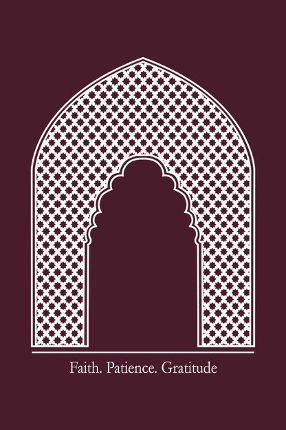 Arc of Faith, Patience, Gratitude - Classic Oversized Cotton T-Shirt