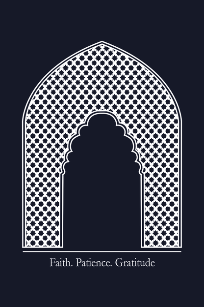Arc of Faith, Patience, Gratitude - Classic Oversized Cotton T-Shirt