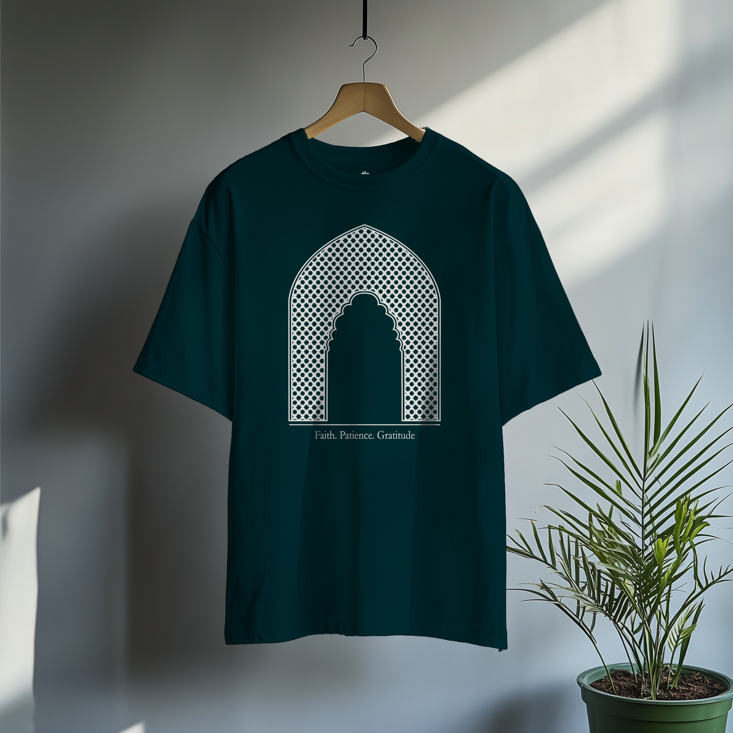 Arc of Faith, Patience, Gratitude - Classic Oversized Cotton T-Shirt