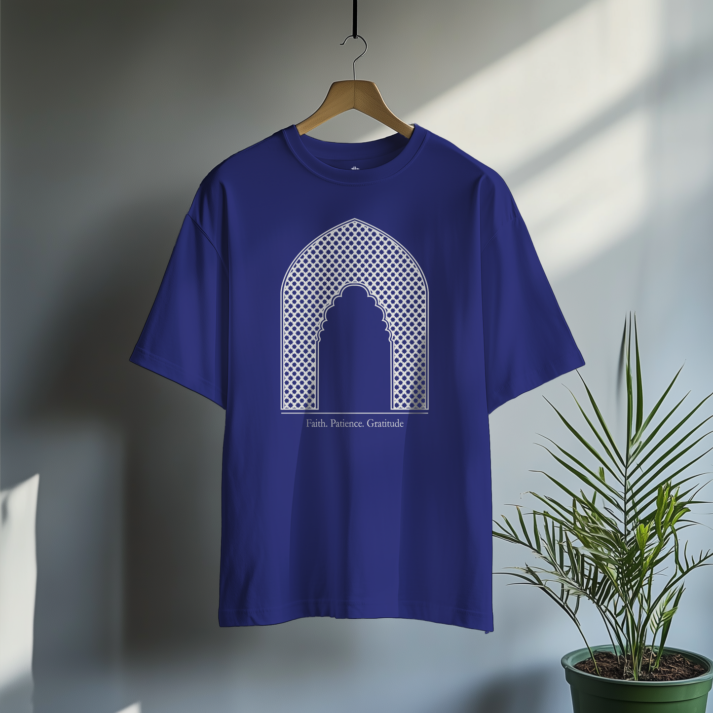 Arc of Faith, Patience, Gratitude - Classic Oversized Cotton T-Shirt